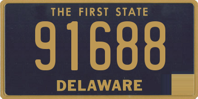 DE license plate 91688