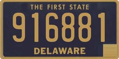 DE license plate 916881