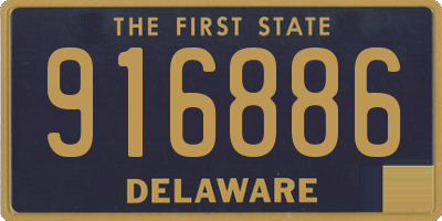 DE license plate 916886