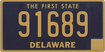 DE license plate 91689