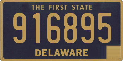 DE license plate 916895