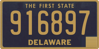 DE license plate 916897