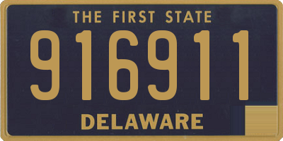 DE license plate 916911