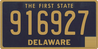 DE license plate 916927