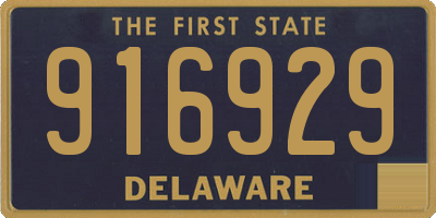 DE license plate 916929