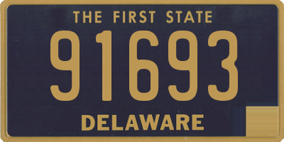 DE license plate 91693