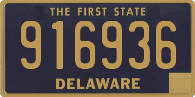 DE license plate 916936