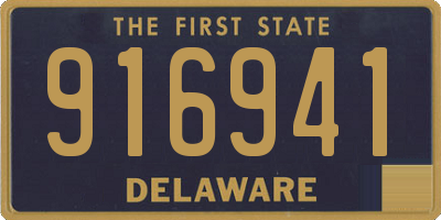 DE license plate 916941