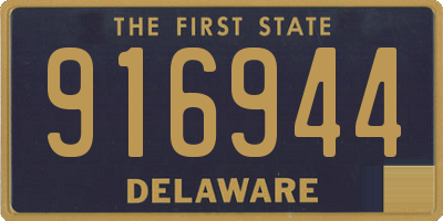 DE license plate 916944