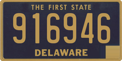 DE license plate 916946