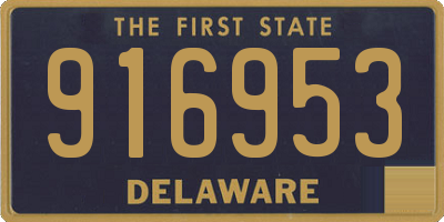 DE license plate 916953