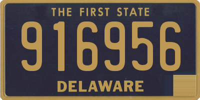 DE license plate 916956