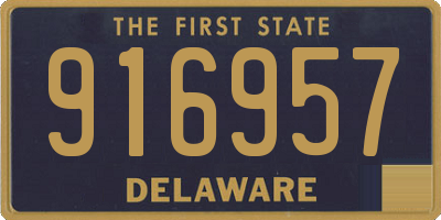 DE license plate 916957