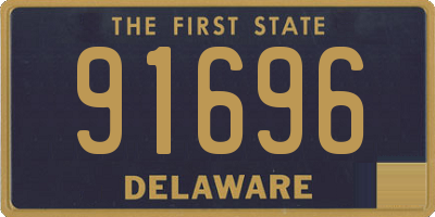 DE license plate 91696
