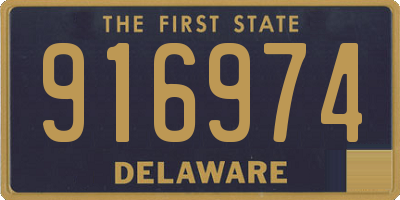 DE license plate 916974