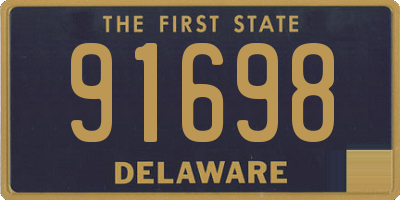 DE license plate 91698