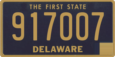 DE license plate 917007