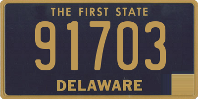 DE license plate 91703