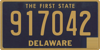 DE license plate 917042