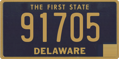 DE license plate 91705