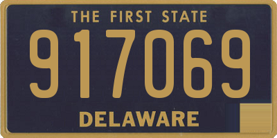 DE license plate 917069