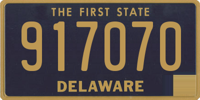 DE license plate 917070