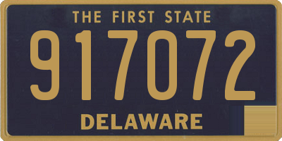 DE license plate 917072