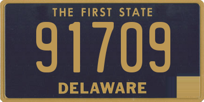 DE license plate 91709