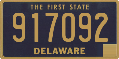 DE license plate 917092