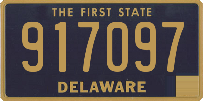 DE license plate 917097