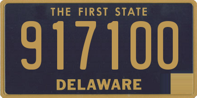 DE license plate 917100