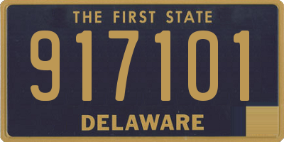 DE license plate 917101