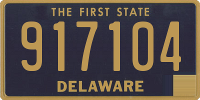 DE license plate 917104