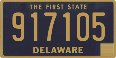 DE license plate 917105