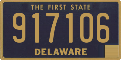 DE license plate 917106