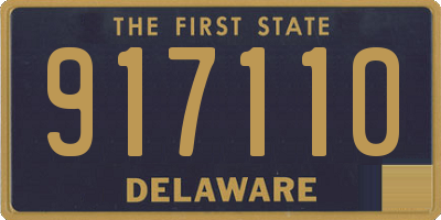 DE license plate 917110