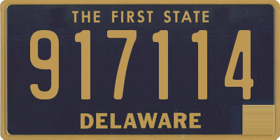 DE license plate 917114