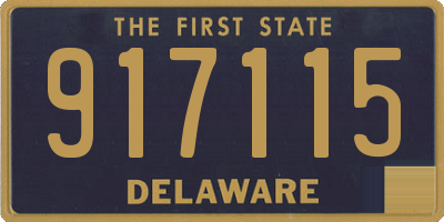DE license plate 917115