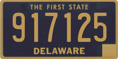 DE license plate 917125