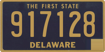 DE license plate 917128