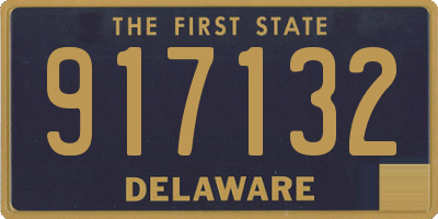 DE license plate 917132