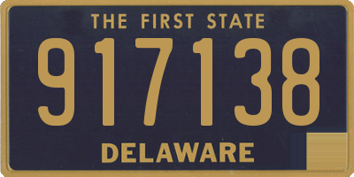 DE license plate 917138