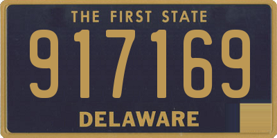 DE license plate 917169