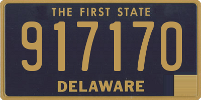 DE license plate 917170