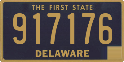 DE license plate 917176