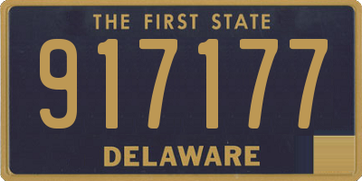 DE license plate 917177