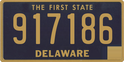 DE license plate 917186