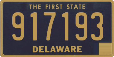 DE license plate 917193