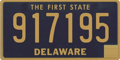 DE license plate 917195
