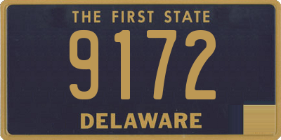 DE license plate 9172